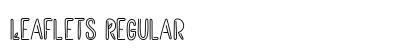 Leaflets Regular Font Preview