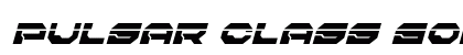 Pulsar Class Solid Laser Italic Italic