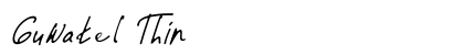 Guwatel Thin Font Preview