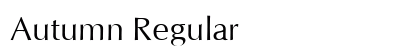 Autumn Regular font free download