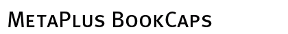 MetaPlus BookCaps Font Preview