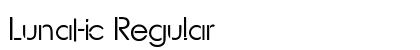 Lunatic Regular Font Preview