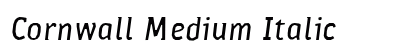 Cornwall Medium Italic preview