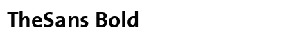 TheSans Bold Preview