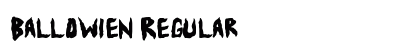 Ballowien Regular Font Preview
