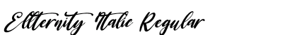 Ellternity Italic Regular Font Preview