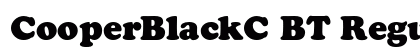 CooperBlackC BT Regular font free download