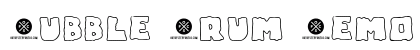 Bubble Frum Demo Regular preview Bubble Frum Demo Regular preview