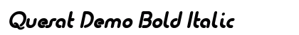 Quesat Demo Bold Italic preview Quesat Demo Bold Italic preview