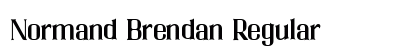 Normand Brendan Regular Font Normand Brendan Regular Font Preview