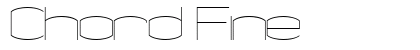 Chord Fine Font Preview