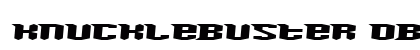 Knucklebuster Oblique Font Preview