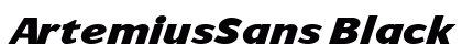 ArtemiusSans Black TT Regular Italic preview