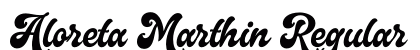 Aloreta Marthin Regular font free download