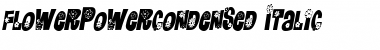 FlowerPowerCondensed Italic Font