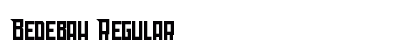 Bedebah Regular Font Preview