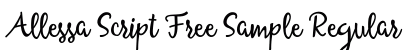 Allessa Script Free Sample Regular preview
