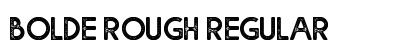 Bolde Rough Regular Font Preview