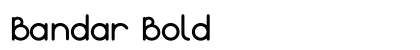 Bandar Bold Font Preview