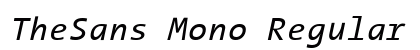 TheSans Mono Regular Italic preview