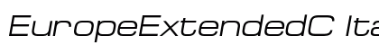 EuropeExtendedC Italic Font Preview
