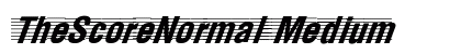 TheScoreNormal Medium Font TheScoreNormal Medium Font Preview