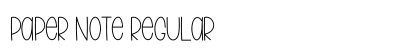 Paper Note Regular (OpenType) Font Preview Paper Note Regular (OpenType) Font Preview