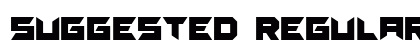 Suggested Regular Font Suggested Regular Font Preview