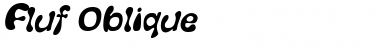 Fluf Oblique Font