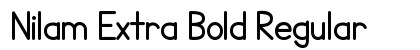 Nilam Extra Bold Regular Font Nilam Extra Bold Regular Font Preview