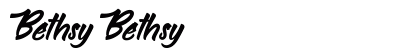Bethsy Bethsy Font Preview