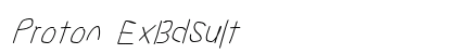 Proton ExBdSuIt Font Preview