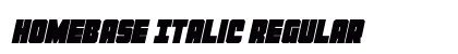 Homebase Italic Regular Font Homebase Italic Regular Font Preview