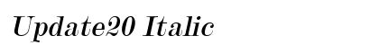 Update20 Italic preview