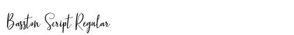 Basston Script Regular preview Basston Script Regular preview