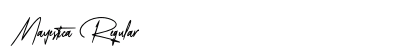 Mayestica Regular Font Preview