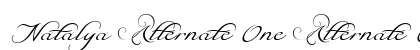 Natalya Alternate One Alternate One Font Preview