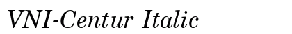 VNI-Centur Italic preview