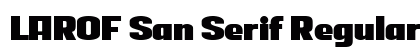 LAROF San Serif Regular preview