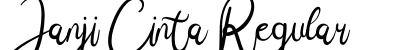 Janji Cinta Regular Font Preview