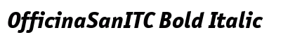 OfficinaSanITC Bold Italic Preview