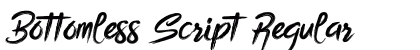 Bottomless Script Regular preview Bottomless Script Regular preview