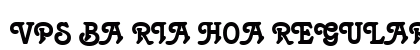 VPS Ba Ria Hoa Regular Font Preview