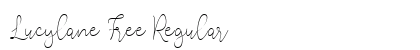 Lucylane Free Regular Font Lucylane Free Regular Font Preview