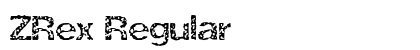 ZRex Regular Font Preview