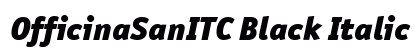 OfficinaSanITC Black Italic Preview