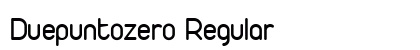 Duepuntozero Regular preview Duepuntozero Regular preview