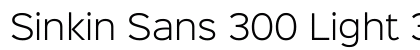 Sinkin Sans 300 Light 300 Light preview