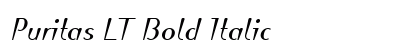 Puritas LT Bold Italic preview Puritas LT Bold Italic preview