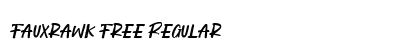 Fauxrawk Free Regular Font Preview